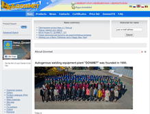 Tablet Screenshot of donmet.ua